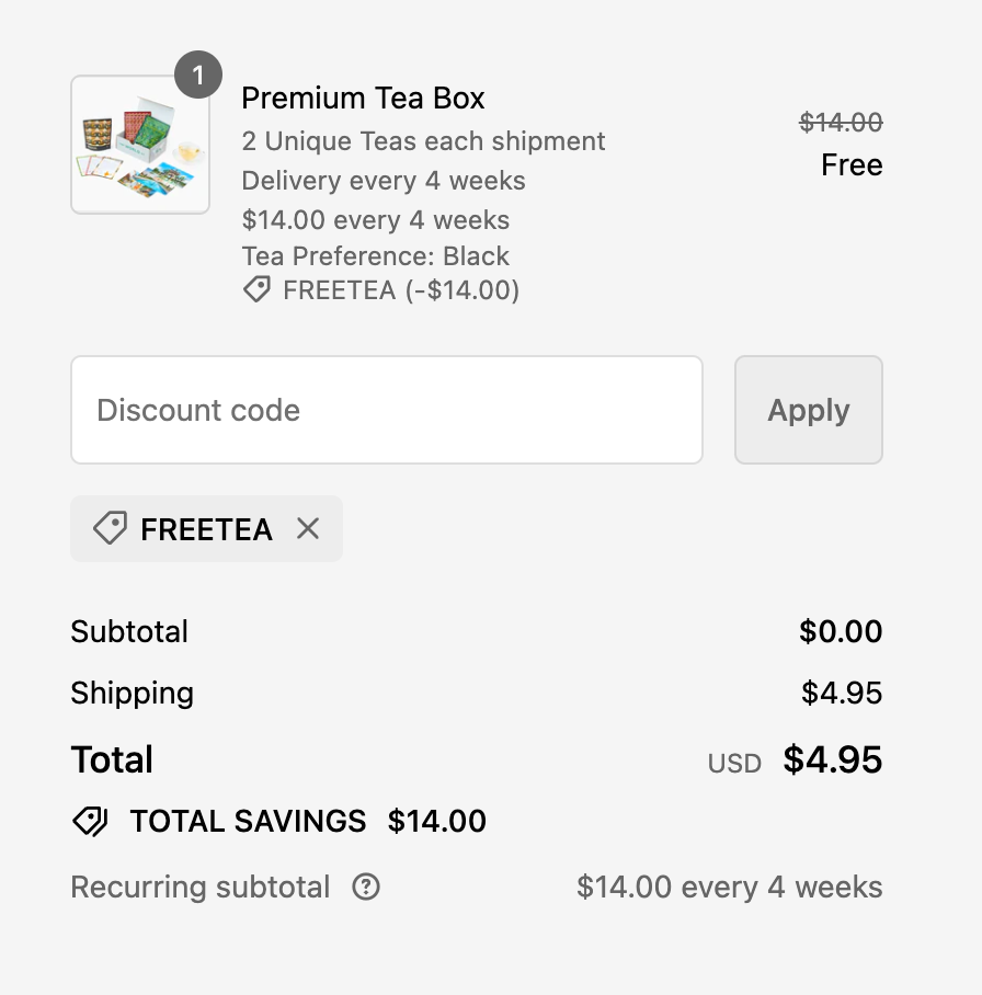 Atlas Tea Club 免费送一盒新鲜茶叶，仅需支付邮费 .95【11/30：黑五又有了】