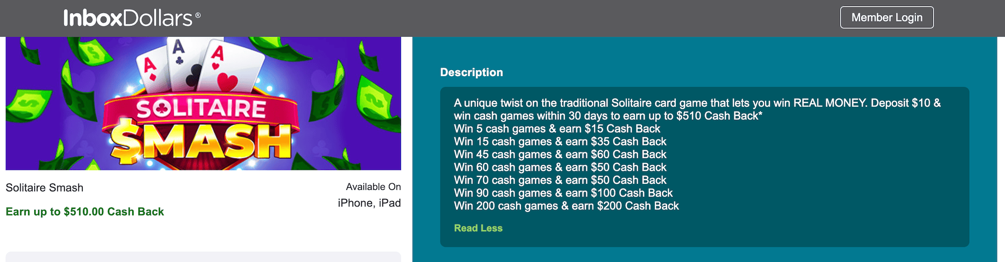Swagbucks 玩 Solitaire Smash 倒赚 0！四个平台都可做【2/23 更新：新史高】