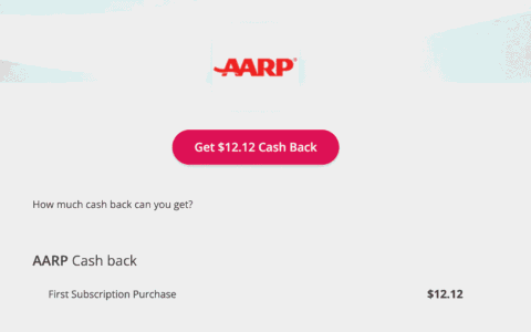 在 TopCashback 上购买 AARP 会员可倒赚 $8