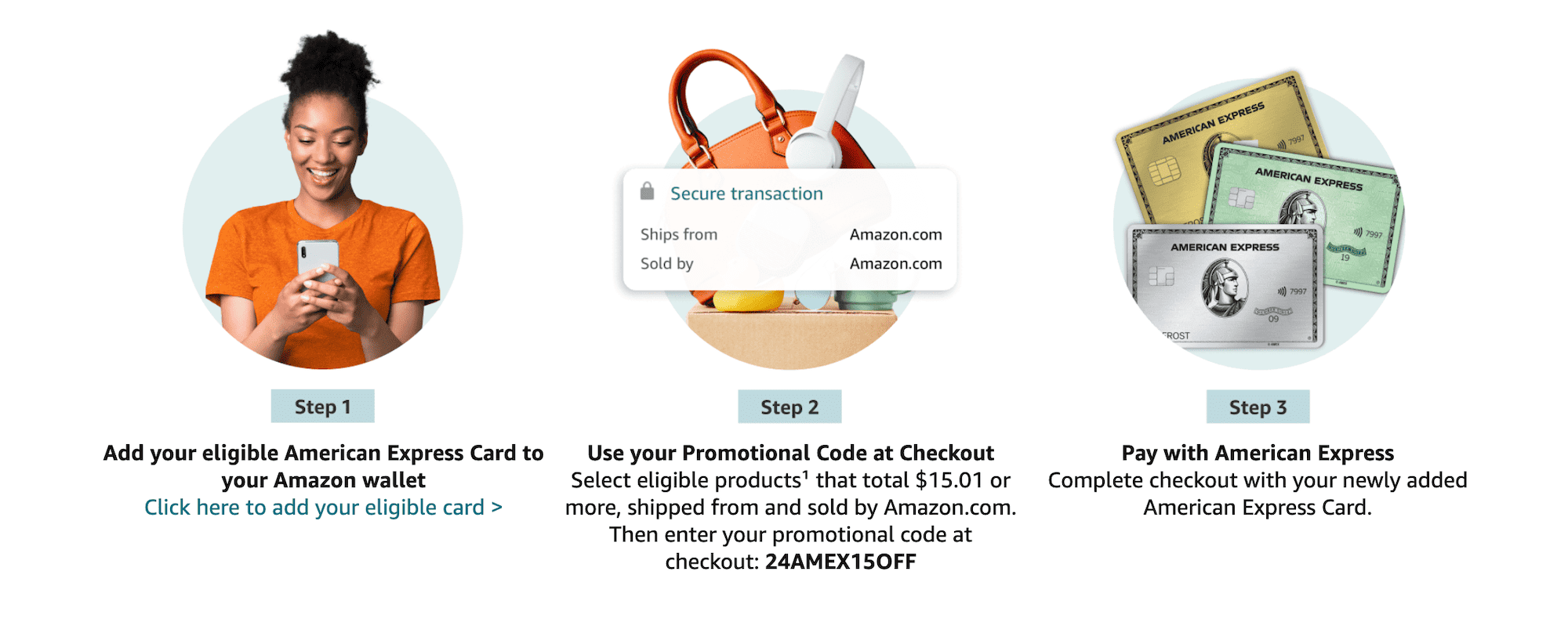 Amazon 添加 Amex 信用卡可获得满 减 【11/20:又有了】