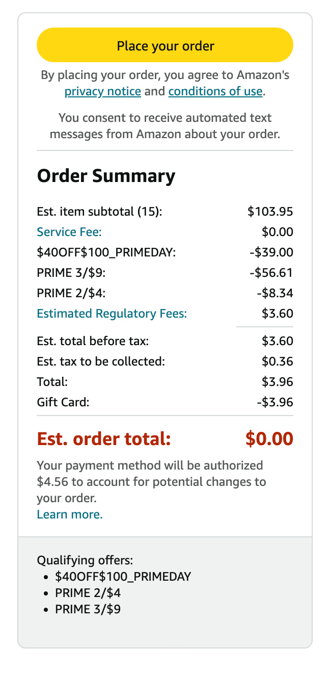Amazon Fresh 最新优惠!【7/4 更新:立减 & & 】