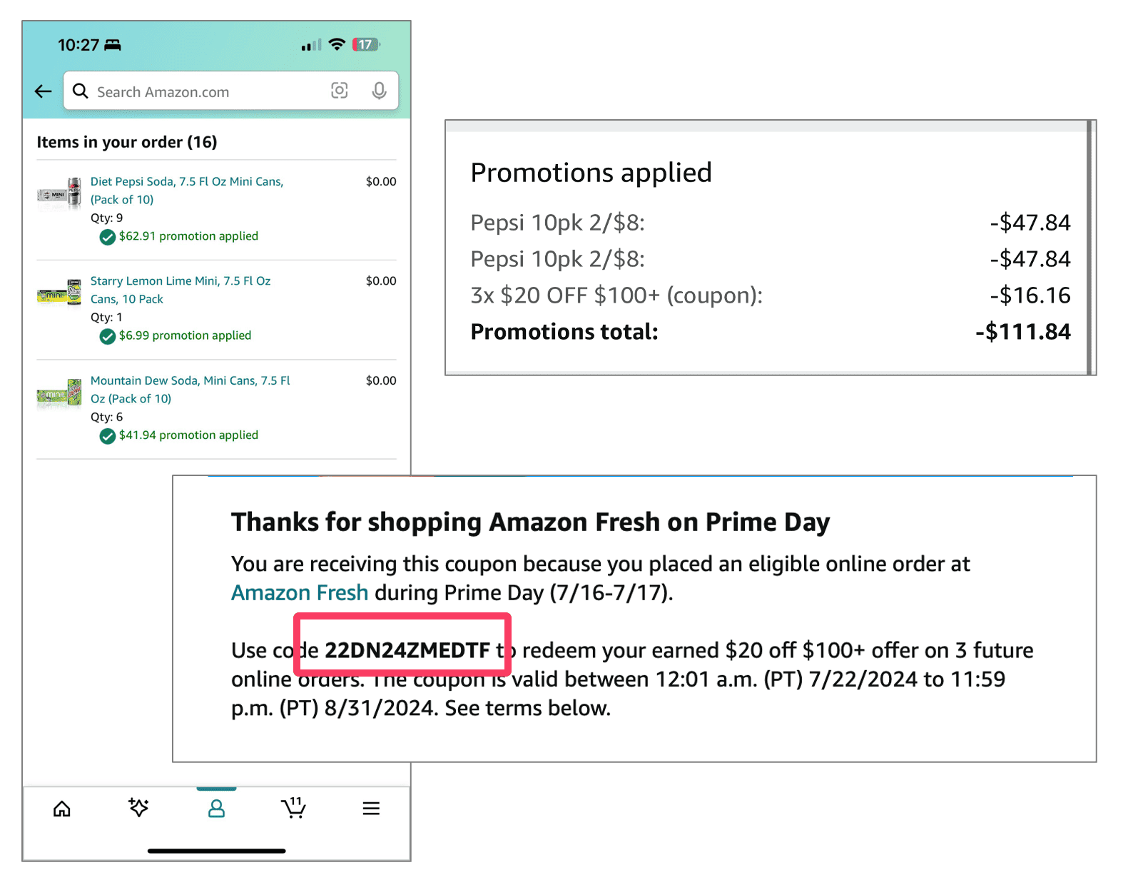 Amazon Fresh 最新优惠!【7/4 更新:立减 & & 】