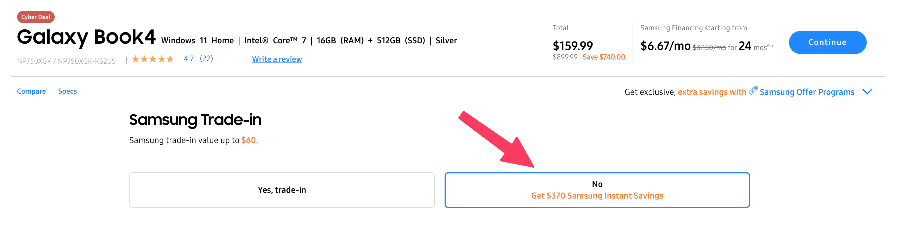 Bug 价,原价 0 仅需 9:Samsung Galaxy Book4 笔记本