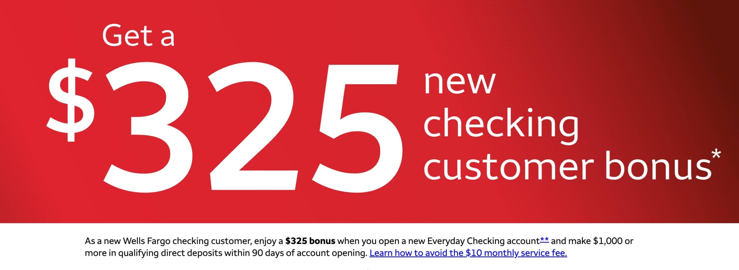 Wells Fargo Checking 账户开户奖励 5【12/2 更新：又有了】