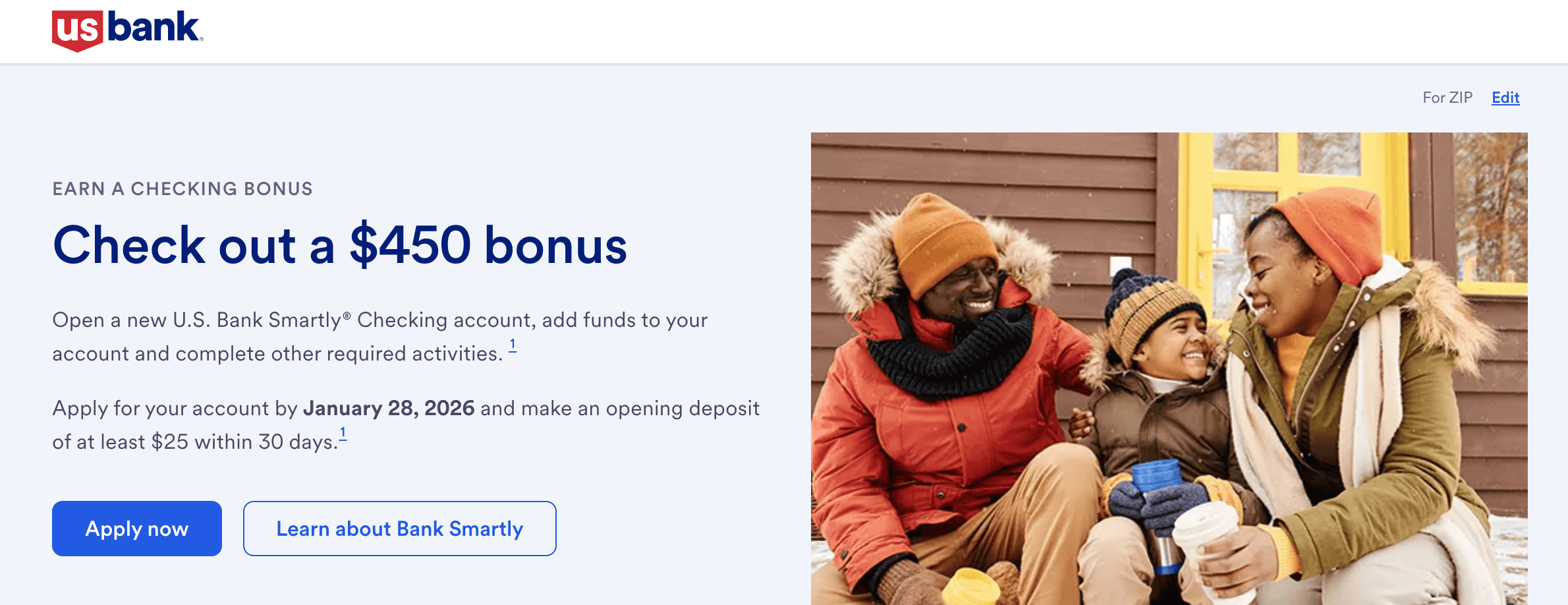 U.S. Bank Checking 账户开户奖励提高至 0【11/26:新开户奖励】